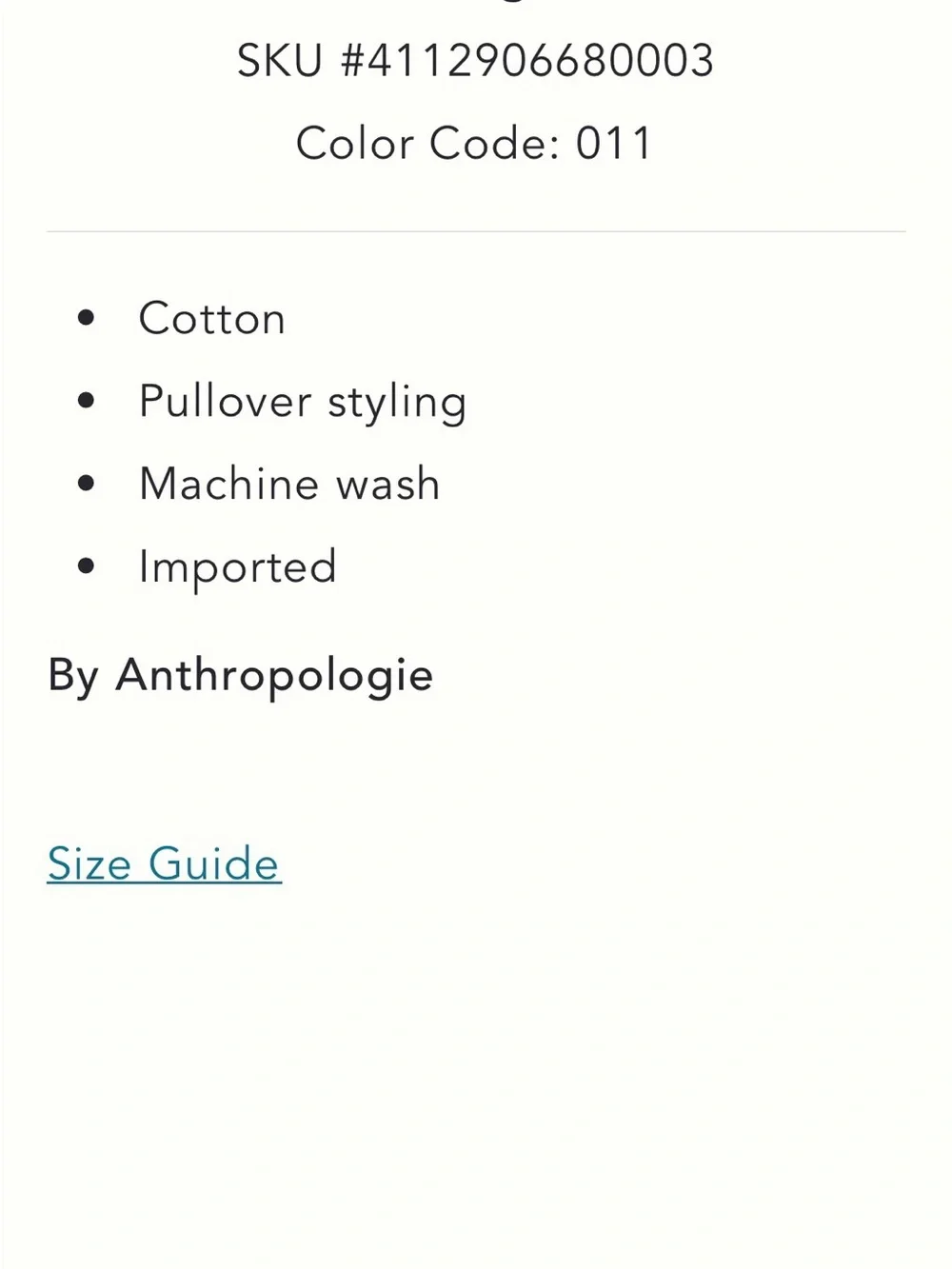 Anthropologie Cream Off-Shoulder Ruffle Blouse